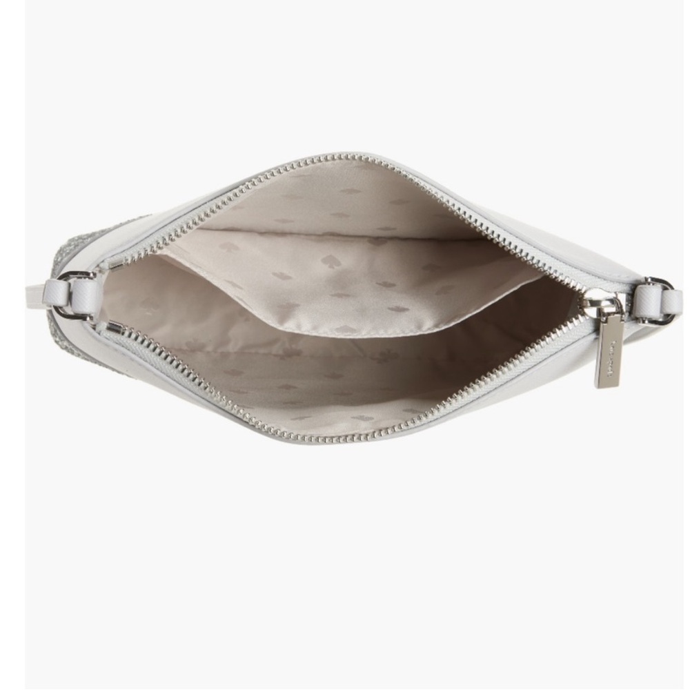 Kate Spade Flash Glitter Silver Crossbody Bag NWT - Picture 4 of 8
